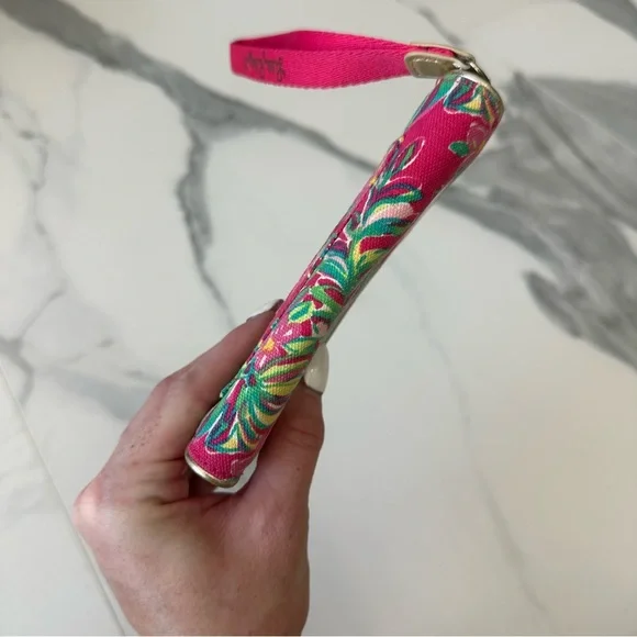 Lilly Pulitzer Wristlet Wallet Carry Case Clutch Purse Small Make Up Cards Pink - Picture 7 of 7